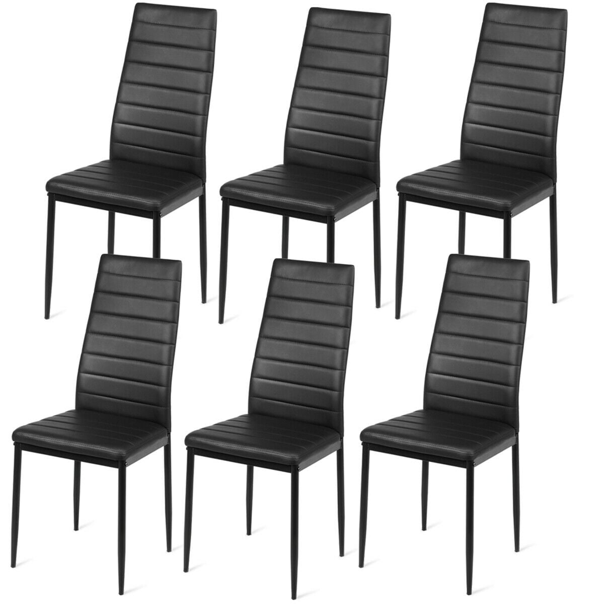 Set of 6 High Back Dining Chairs-Set of 6-Dining Chairs-DECOROLALA