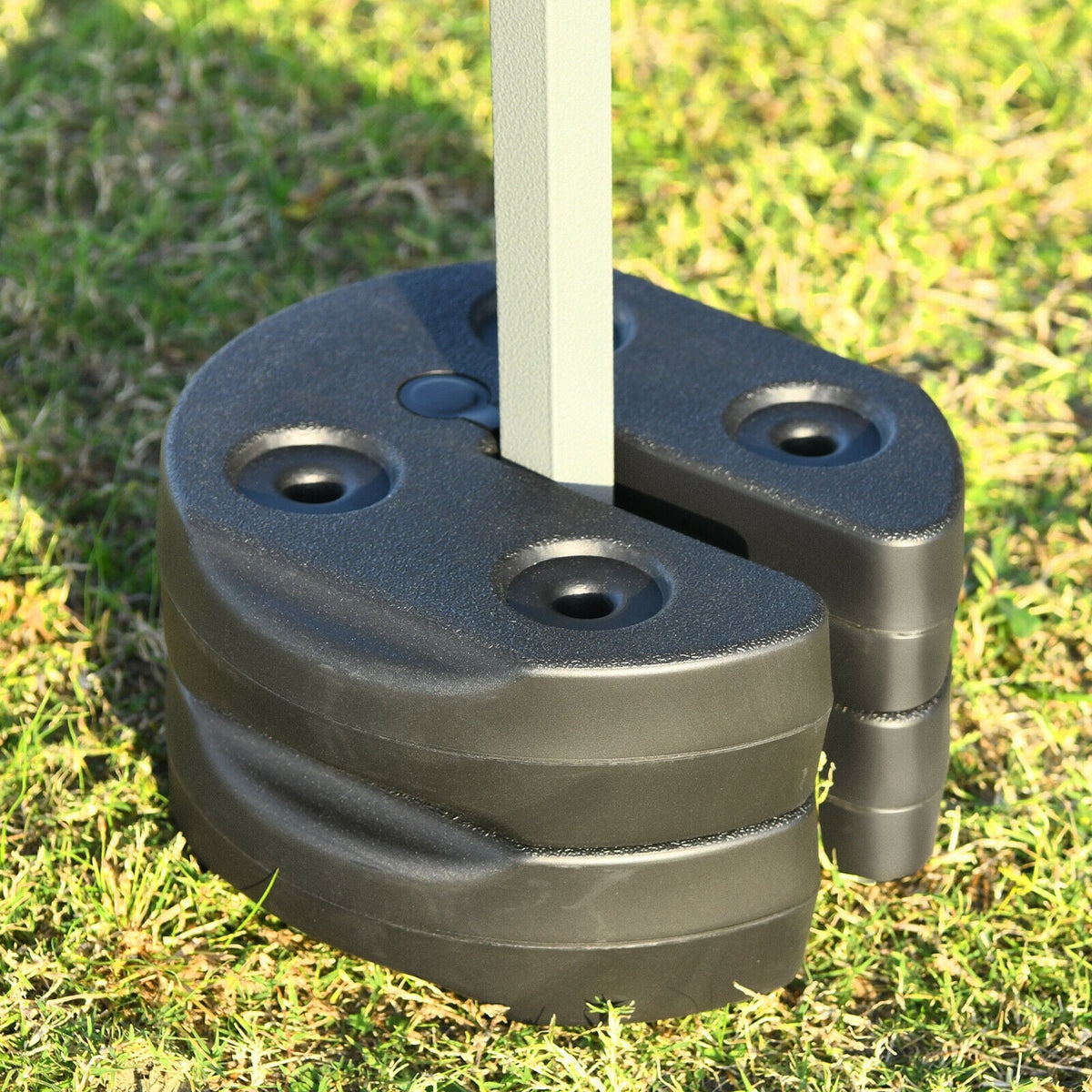 Set of 8 Canopy Weights 40lbs Weight Plate Kit with No-Pinch Design-Outdoor Umbrella Bases-DECOROLALA