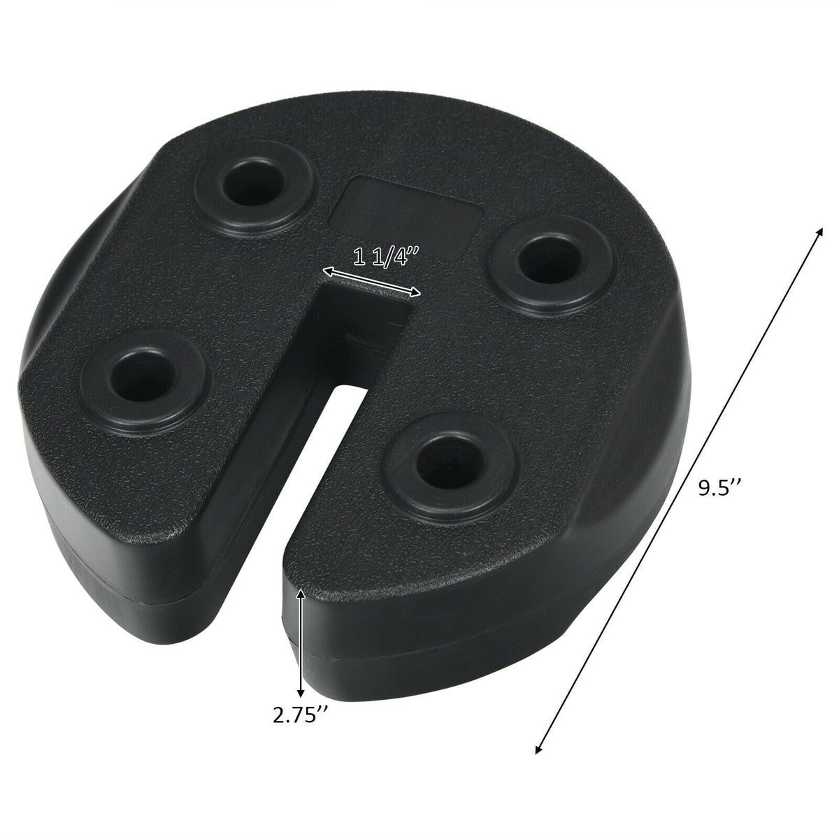 Set of 8 Canopy Weights 40lbs Weight Plate Kit with No-Pinch Design-Outdoor Umbrella Bases-DECOROLALA