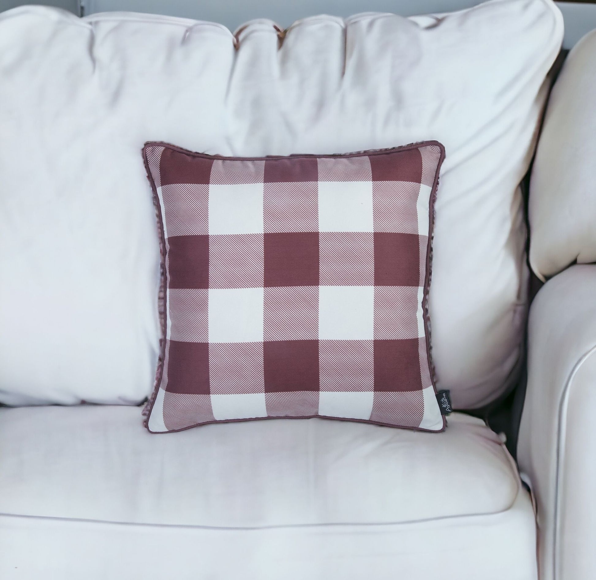 Set of Four 18" X 18" Orange and White Thanksgiving Polyester Pillow Covers-Accent Throw Pillows-DECOROLALA