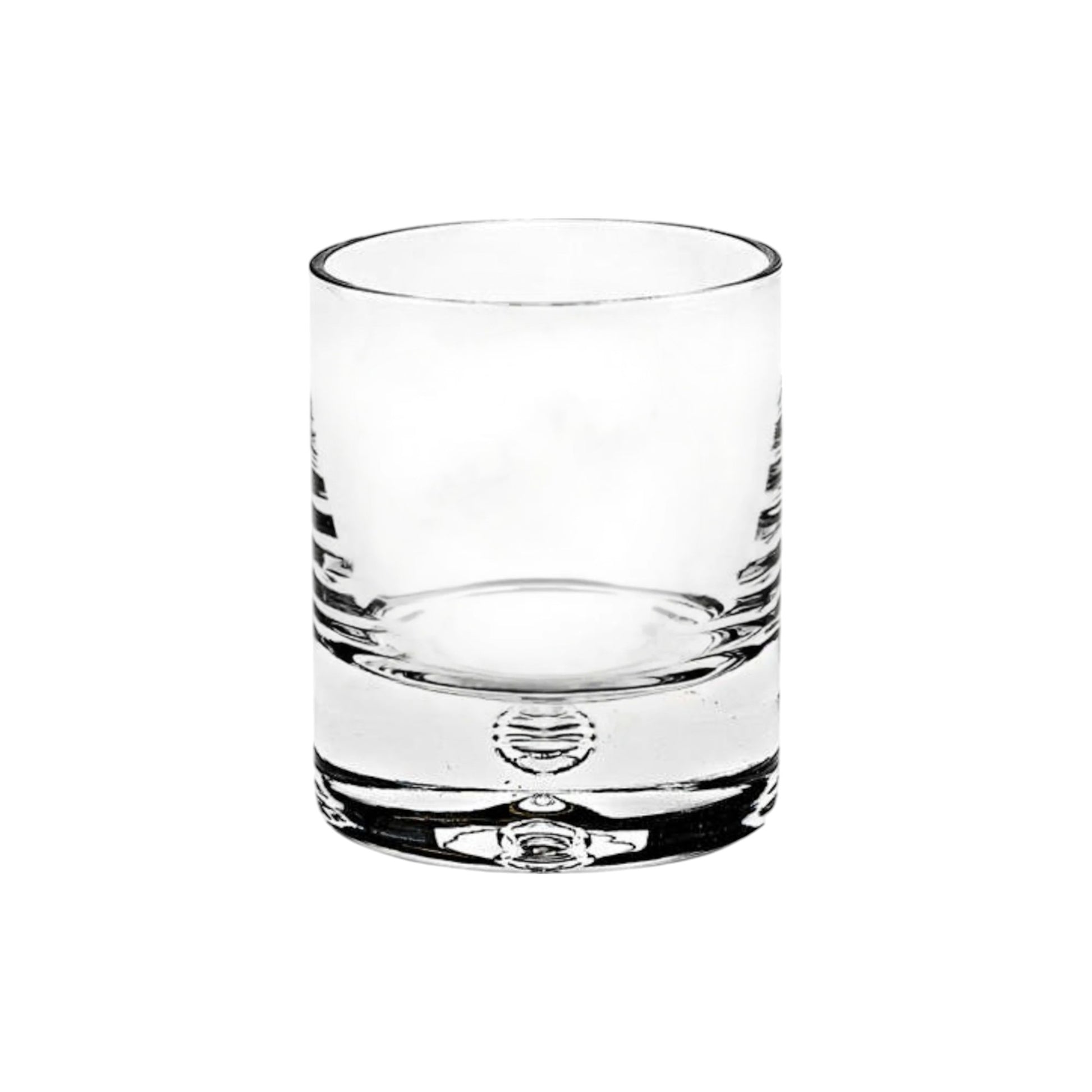 Set of Four Clear Crystal Rocks Old Fashion Glasses-Barware and Drinkware-DECOROLALA