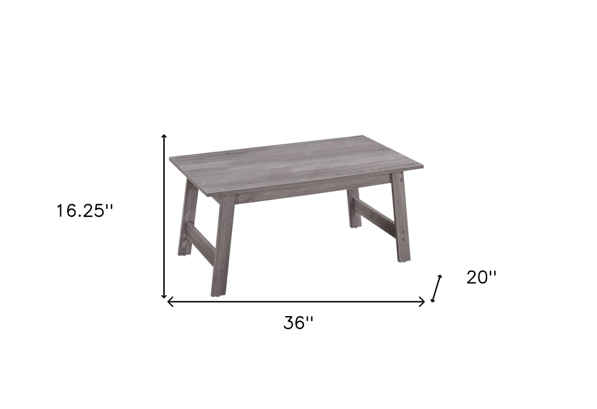 Set of Three 36" Gray Coffee Table-Coffee Tables-DECOROLALA