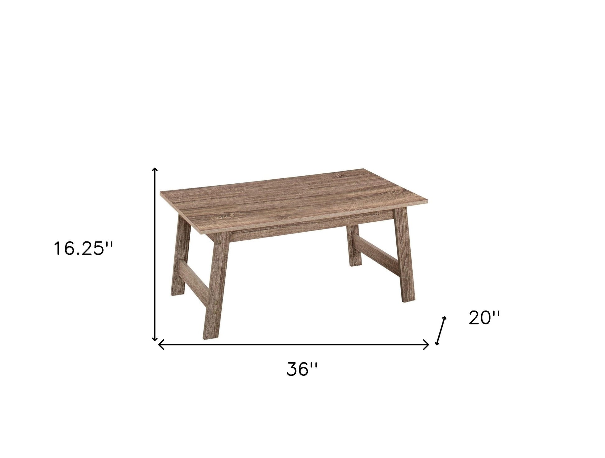 Set of Three 36" Taupe Coffee Table-Coffee Tables-DECOROLALA