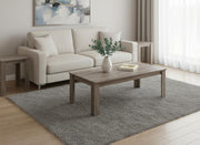 Set of Three 44" Taupe Coffee Table-Coffee Tables-DECOROLALA