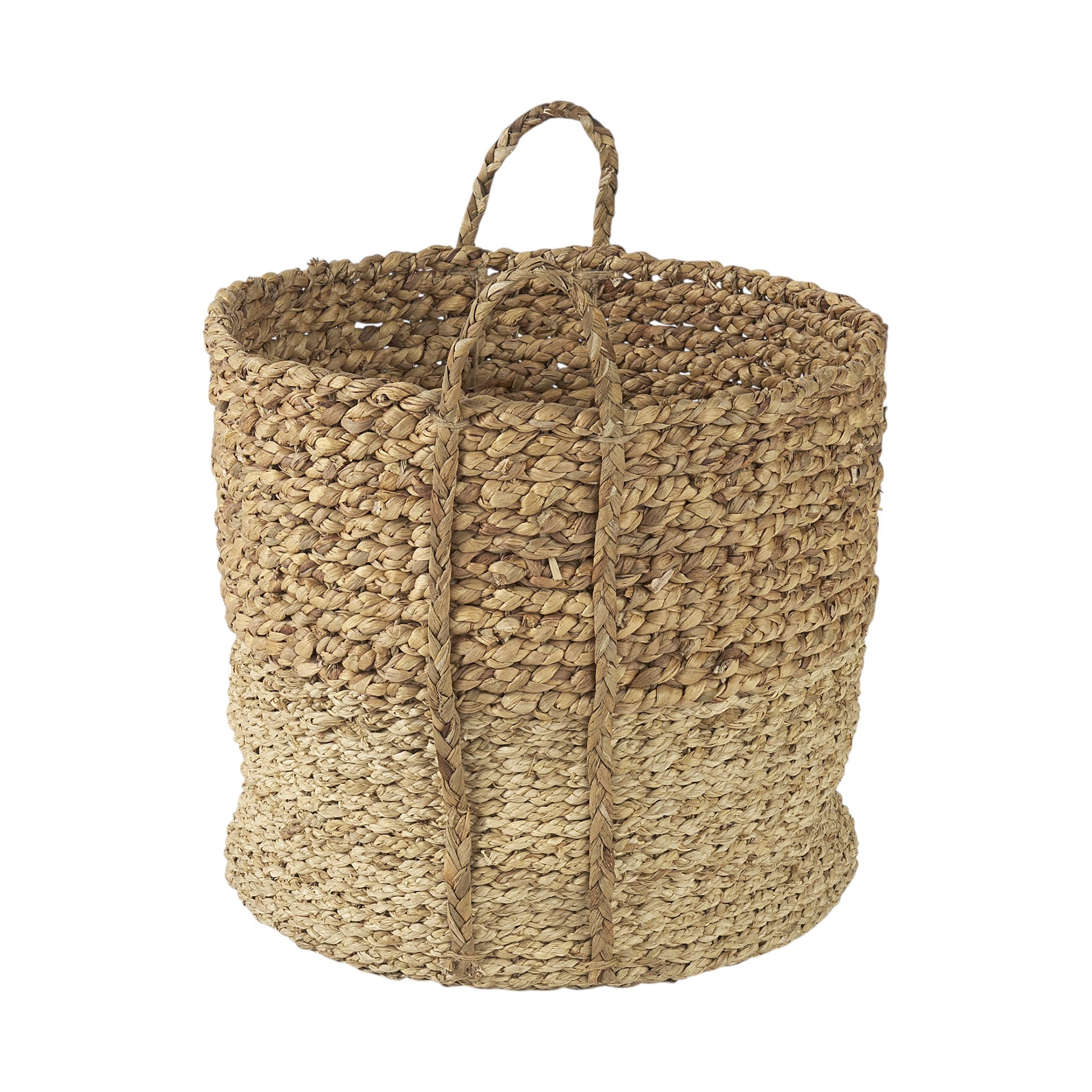 Set of Three Brown Wicker Basket-Organizers-DECOROLALA