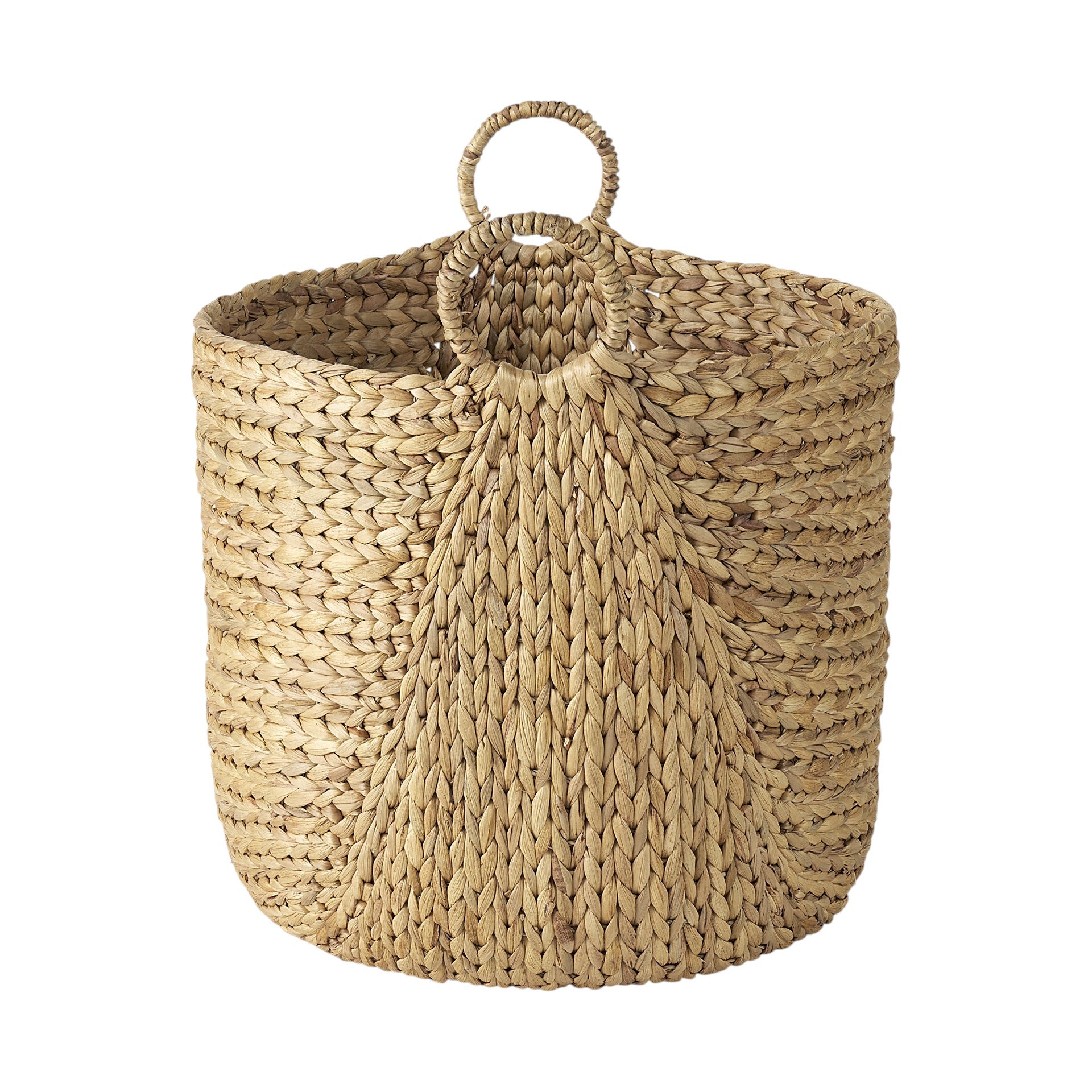Set of Three Brown Wicker Basket-Organizers-DECOROLALA