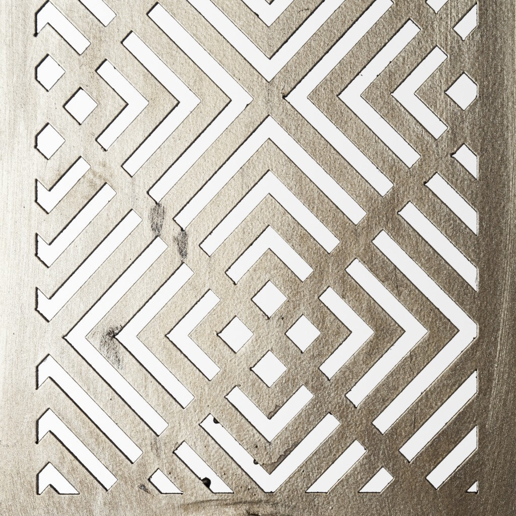 Set of Three Gold Metal Modern Abstract Tabletop Sculpture-Sculptures-DECOROLALA