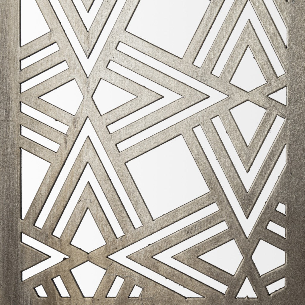 Set of Three Gold Metal Modern Abstract Tabletop Sculpture-Sculptures-DECOROLALA