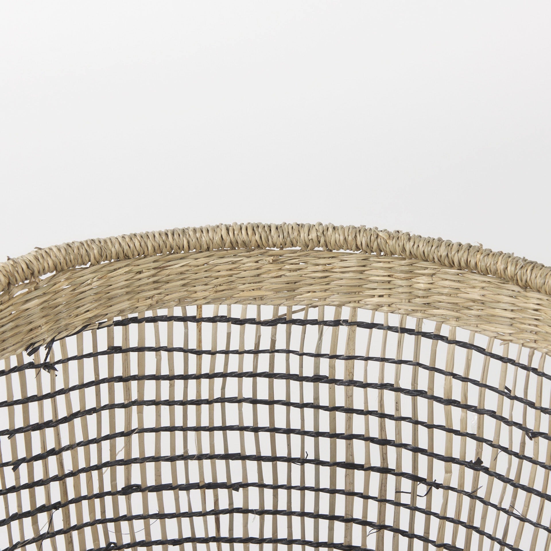 Set of Three Light Brown Wicker Basket-Organizers-DECOROLALA