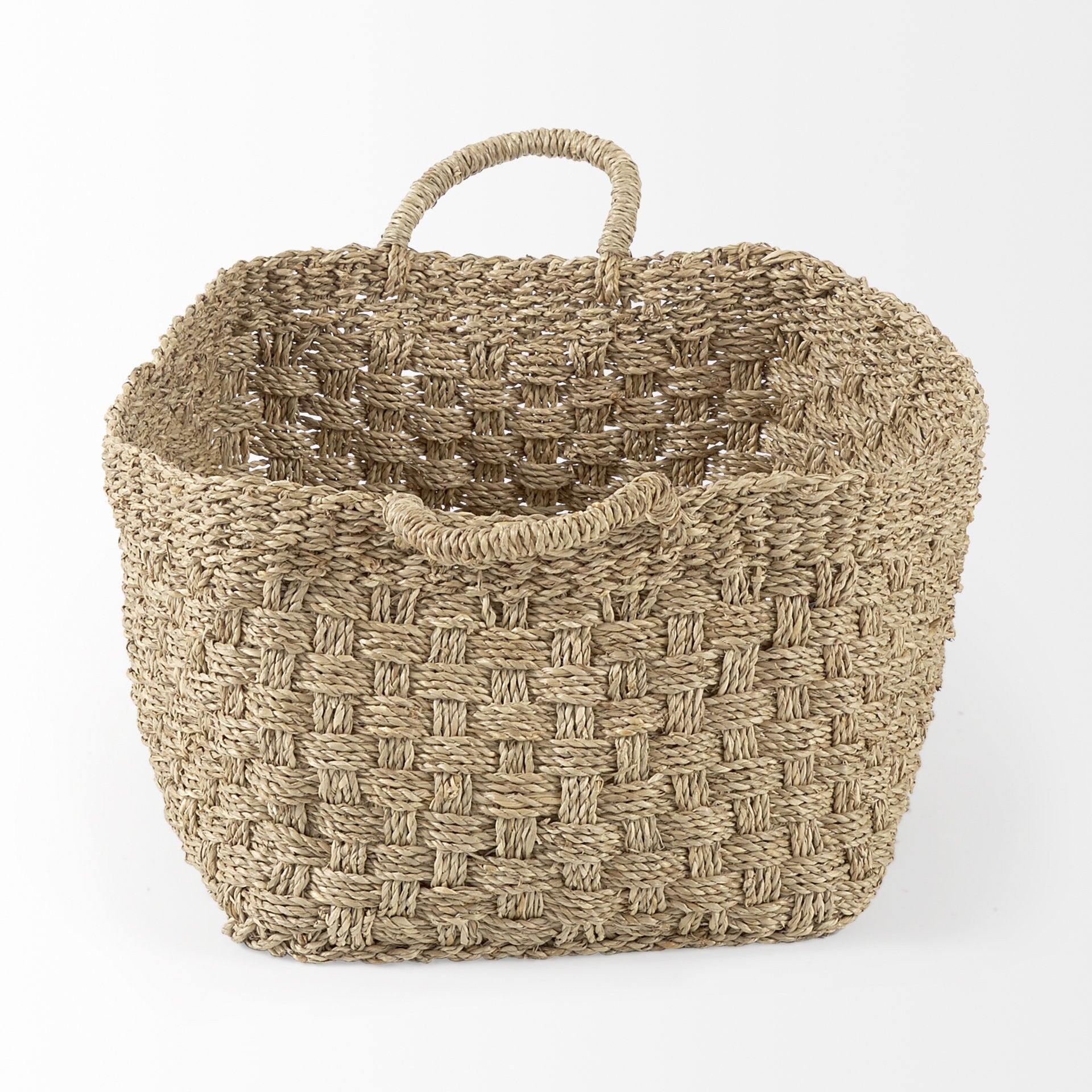 Set of Three Natural Wicker Basket-Organizers-DECOROLALA