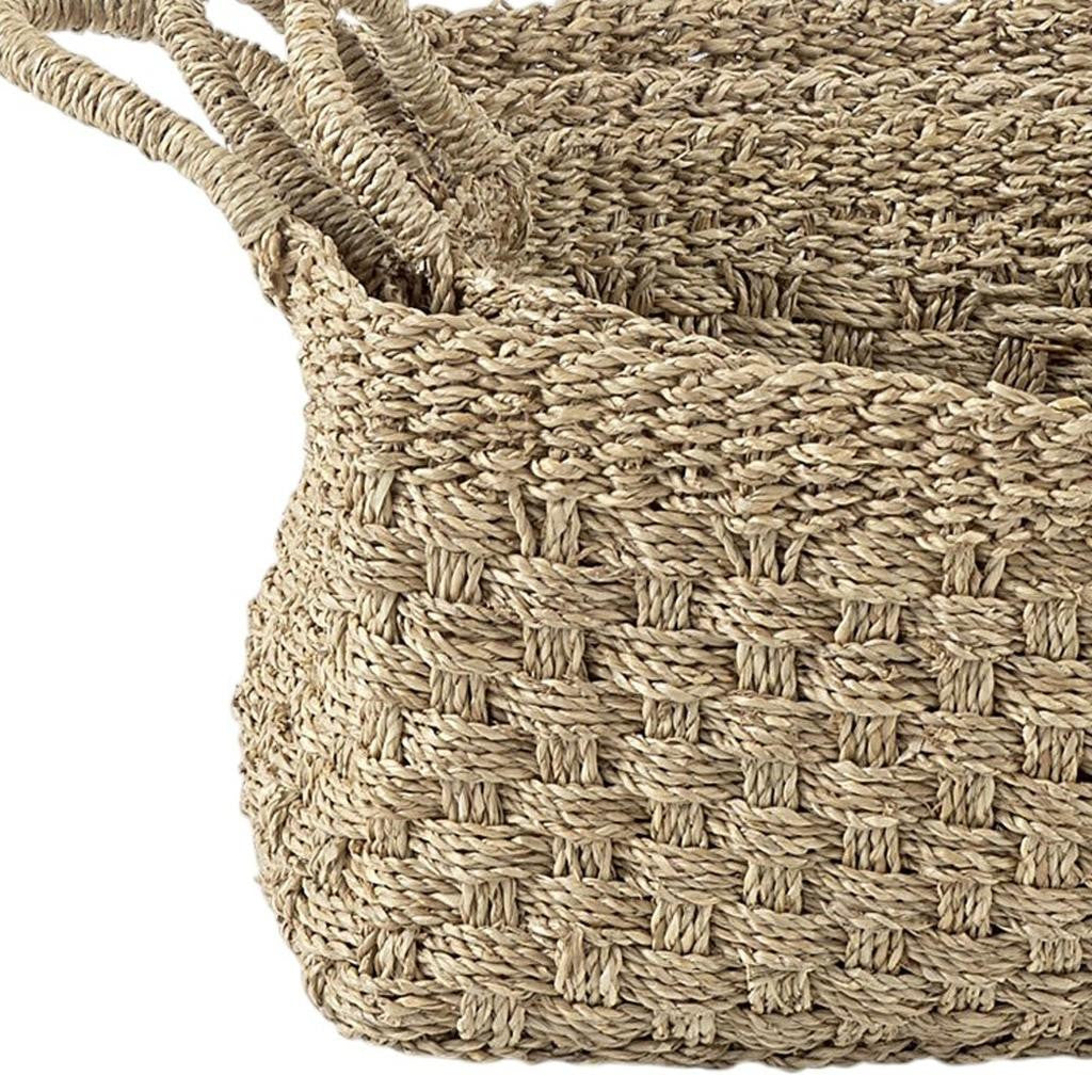 Set of Three Natural Wicker Basket-Organizers-DECOROLALA