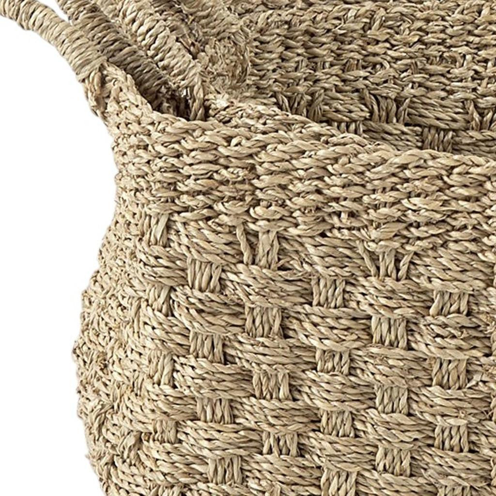 Set of Three Natural Wicker Basket-Organizers-DECOROLALA