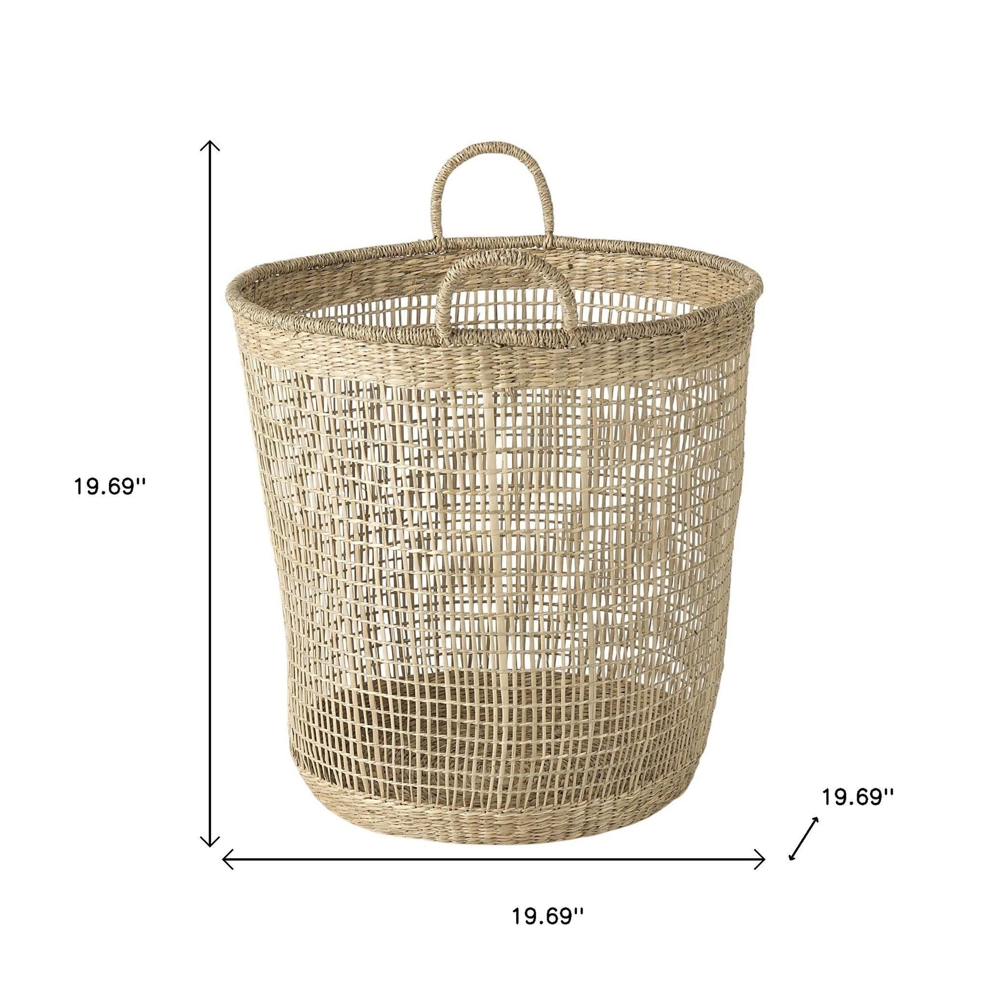 Set of Three Natural Wicker Basket-Organizers-DECOROLALA