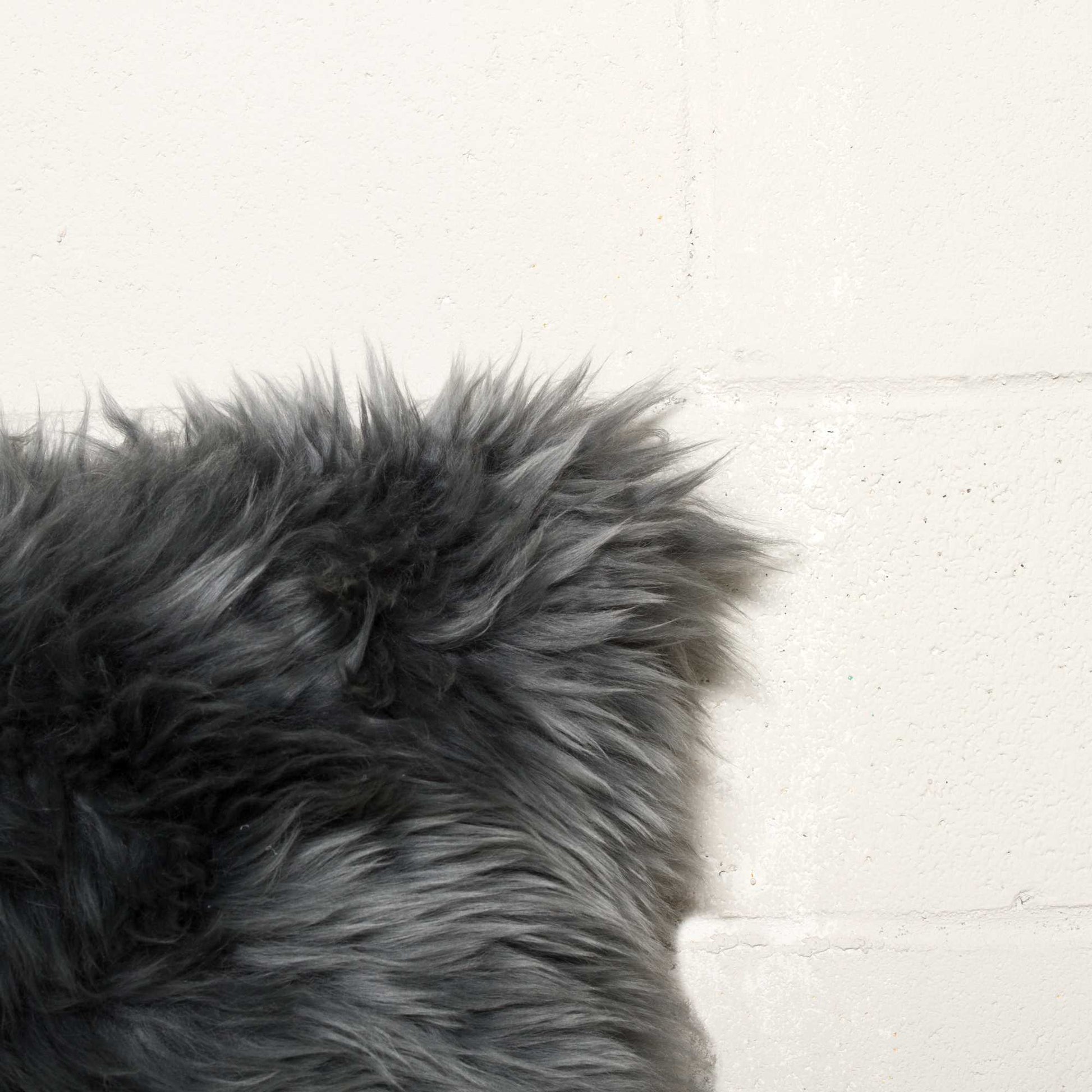 Set of Two 18" Gray Cowhide Throw Pillows-Accent Throw Pillows-DECOROLALA