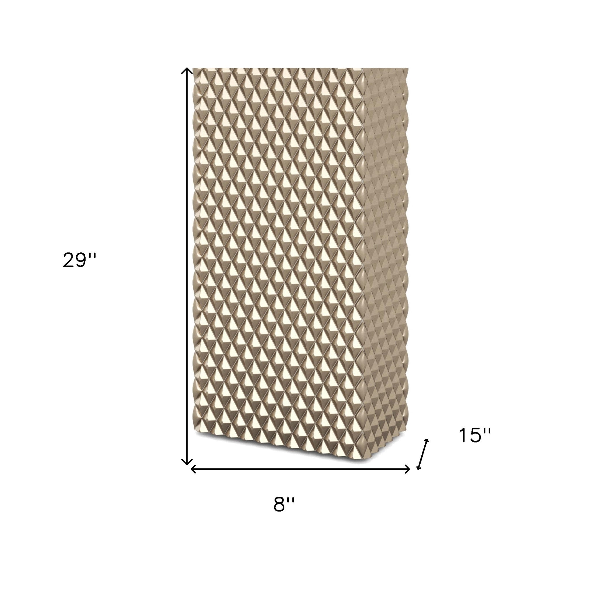 Set of Two 29" Gold Waffle Table Lamps With White Shade-Table Lamps-DECOROLALA