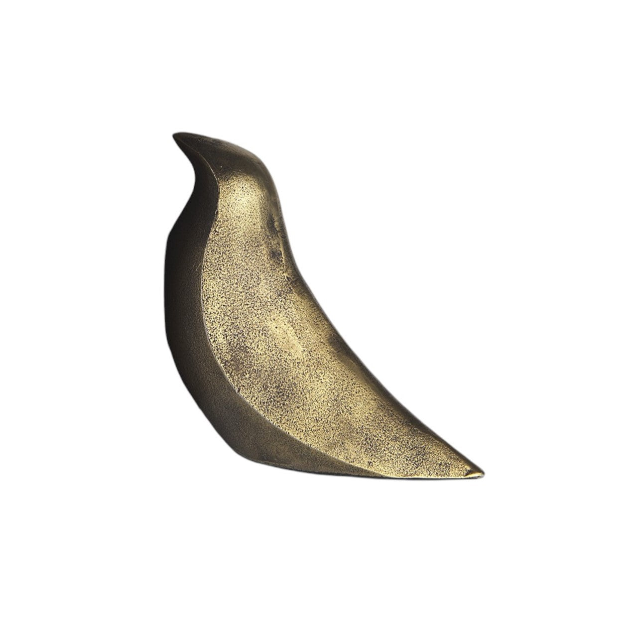 Set of Two 3" Gold Metal Bird Decorative Bookends-Sculptures-DECOROLALA