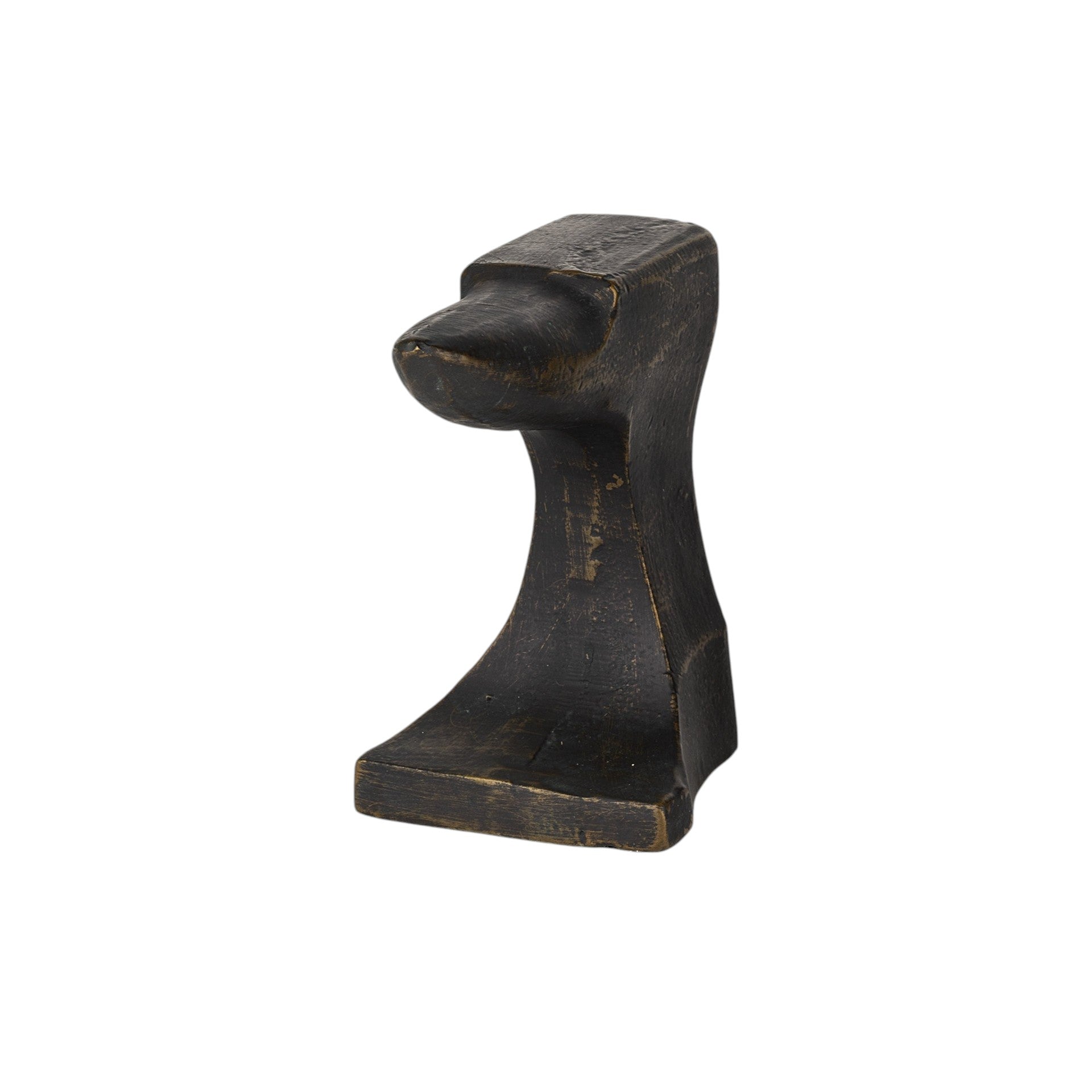 Set of Two 6" Black And Gold Polyresin Decorative Bookends-Sculptures-DECOROLALA