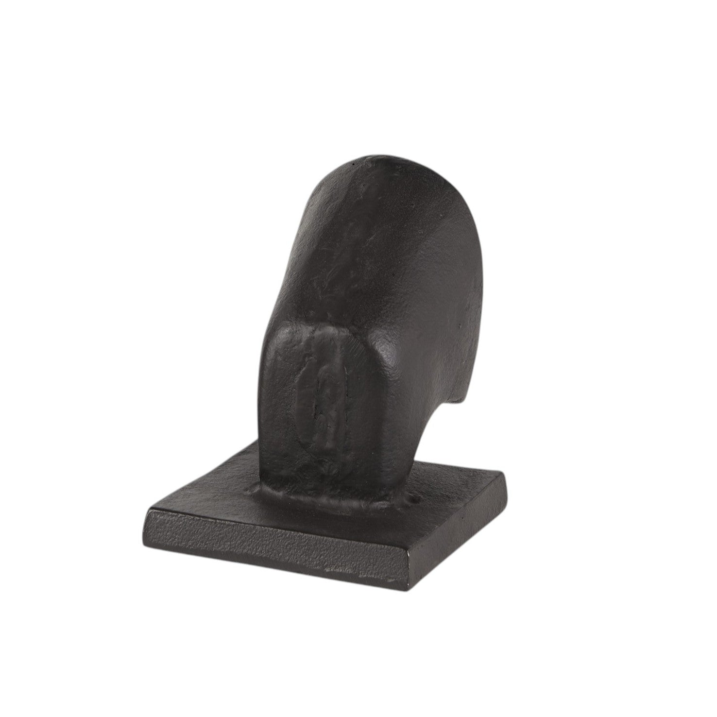 Set of Two 6" Black Metal Bull Decorative Bookends-Sculptures-DECOROLALA