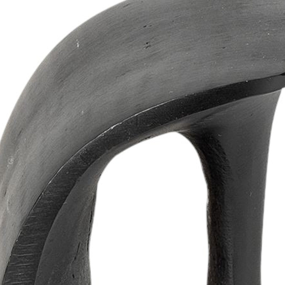 Set of Two 6" Black Metal Decorative Bookends-Sculptures-DECOROLALA