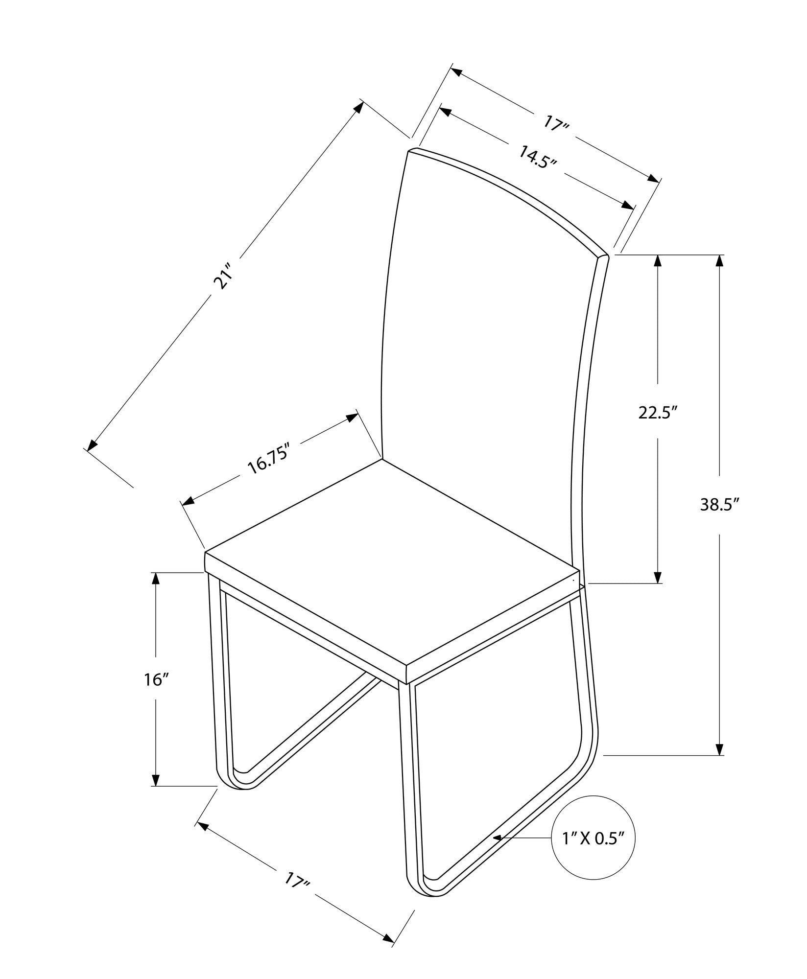 Set of Two Black And Silver Upholstered Faux Leather Dining Side Chairs-Dining Chairs-DECOROLALA
