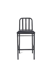 Set of Two " Black Iron Bar Chairs-Bar Chairs-DECOROLALA