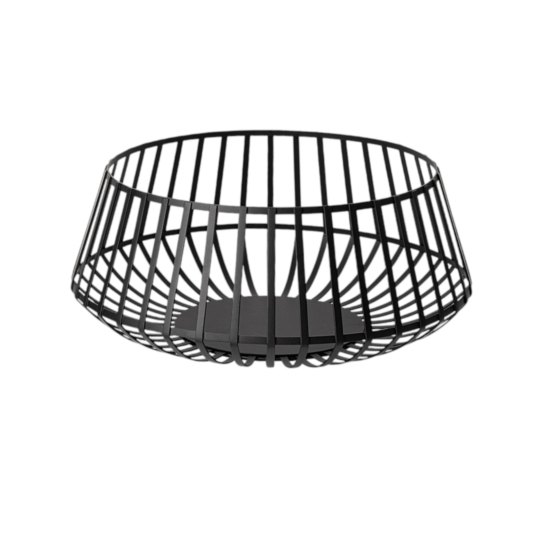 Set of Two Black Metal Decorative Bowl-Sculptures-DECOROLALA