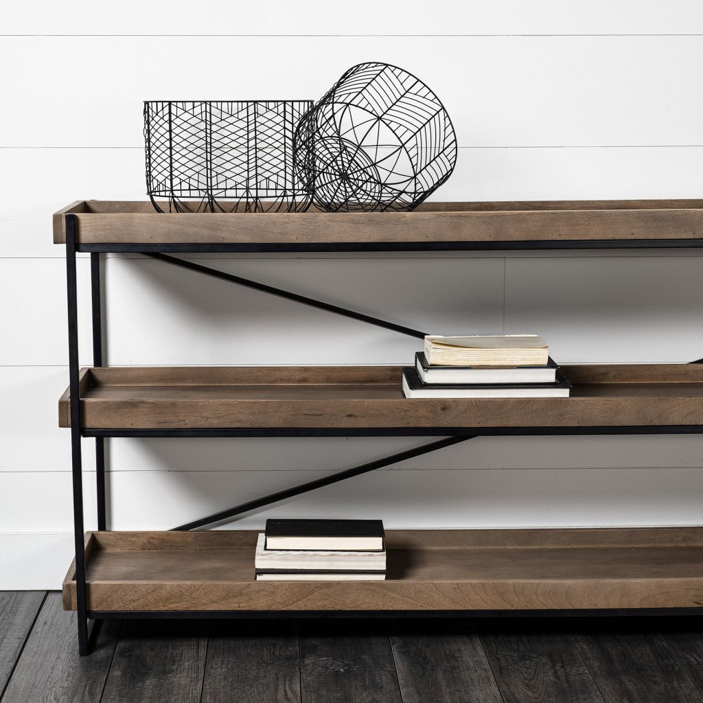 Set of Two Black Metal Tabletop Sculpture-Sculptures-DECOROLALA