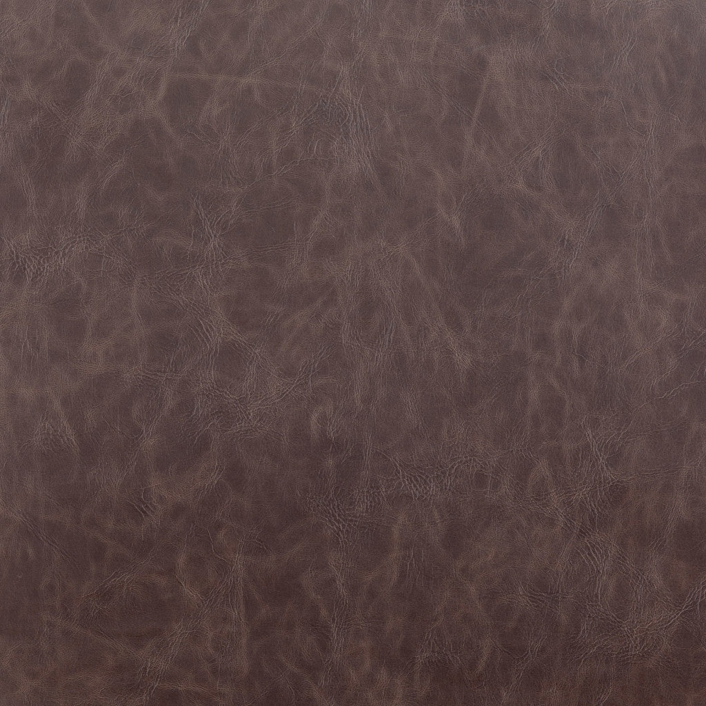 Set of Two Brown And Black Upholstered Faux Leather Dining Side Chairs-Dining Chairs-DECOROLALA