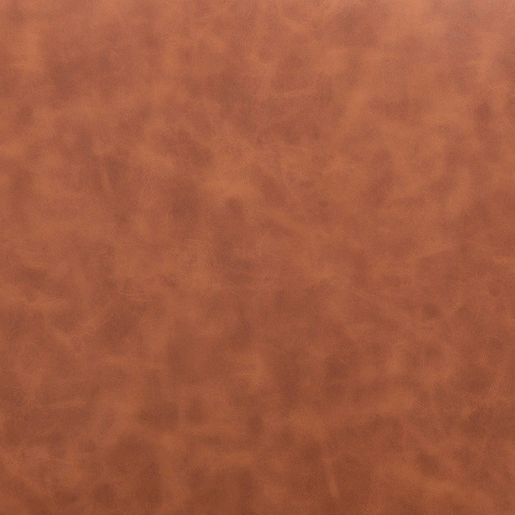 Set of Two Brown Vintage Look Faux Leather Slight Scoop Dining Chairs-Dining Chairs-DECOROLALA