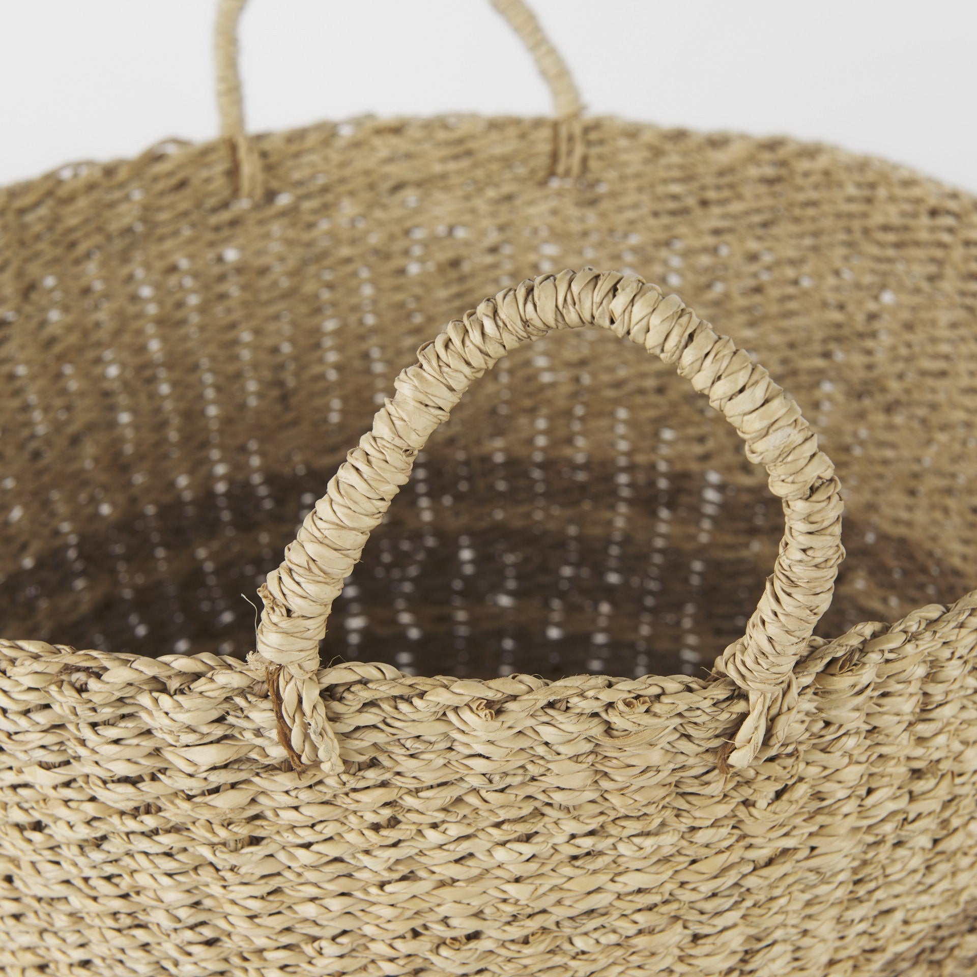 Set of Two Brown Wicker Basket-Organizers-DECOROLALA