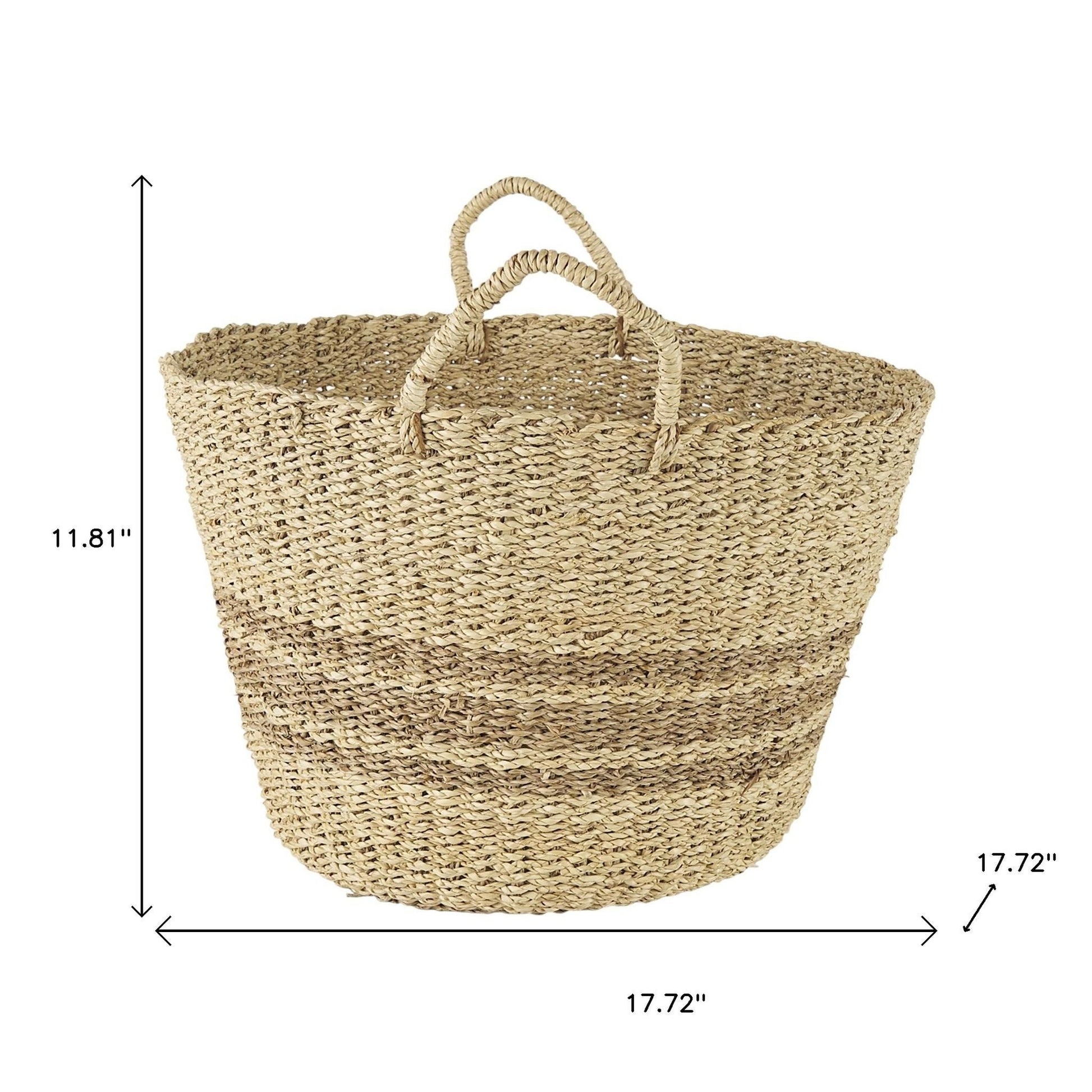 Set of Two Brown Wicker Basket-Organizers-DECOROLALA