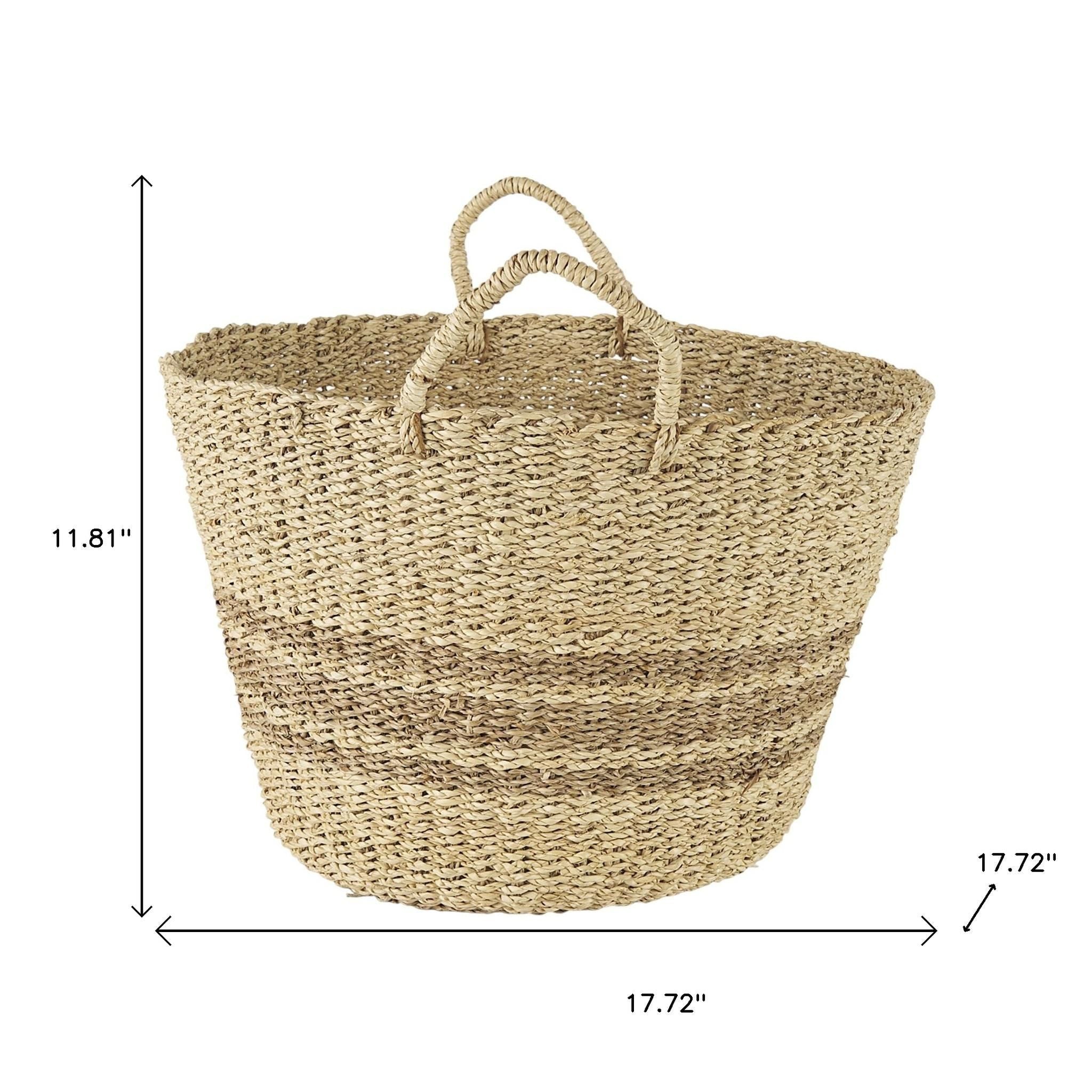 Set of Two Brown Wicker Basket-Organizers-DECOROLALA