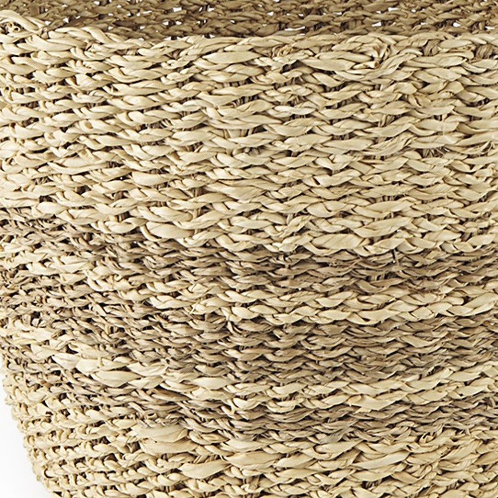 Set of Two Brown Wicker Basket-Organizers-DECOROLALA