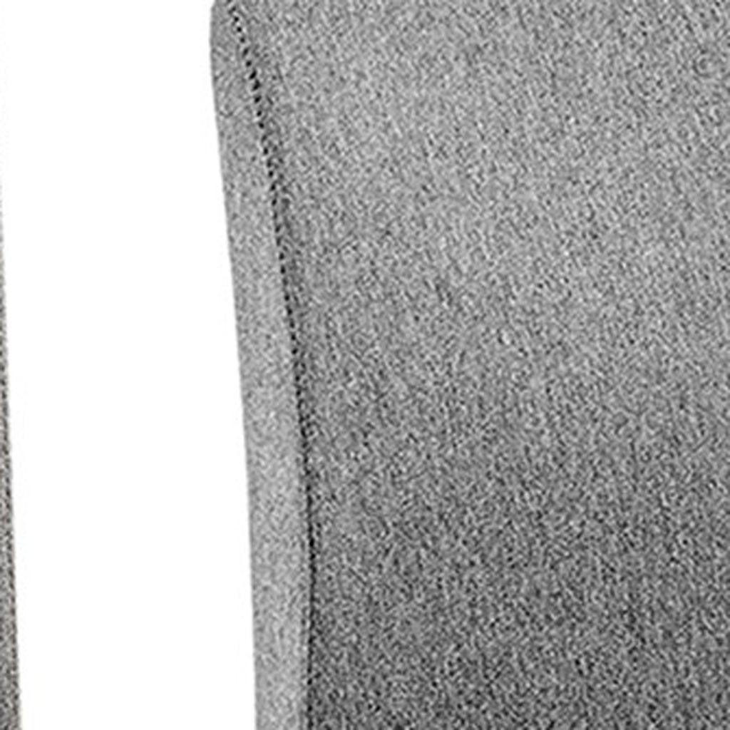 Set of Two Brown and Black Upholstered Fabric Dining Side Chairs-Dining Chairs-DECOROLALA