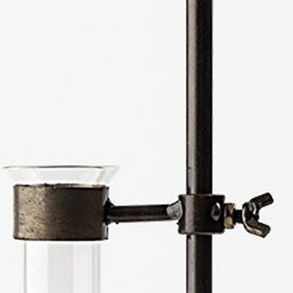 Set of Two Dark Brown Abstract Metal Cylinder Table Vases-Vases-DECOROLALA