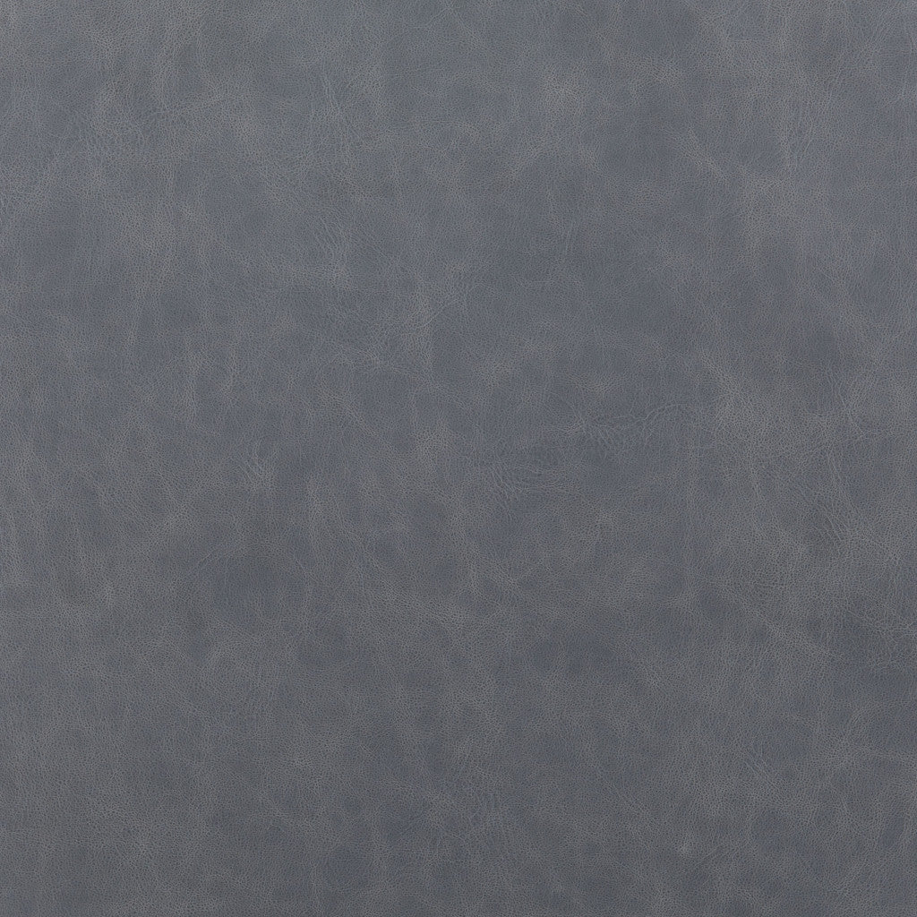 Set of Two Gray And Black Upholstered Faux Leather Dining Side Chairs-Dining Chairs-DECOROLALA