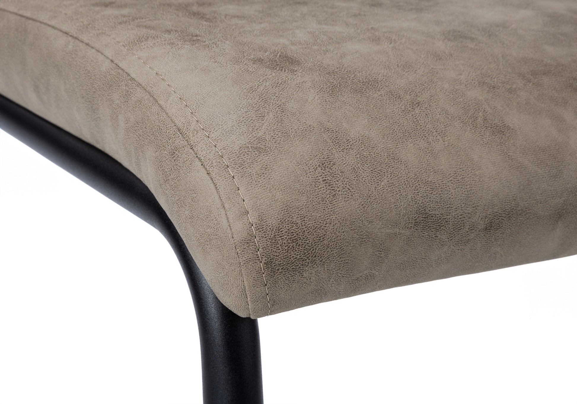 Set of Two Gray And Black Upholstered Polyester Dining Side Chairs-Dining Chairs-DECOROLALA