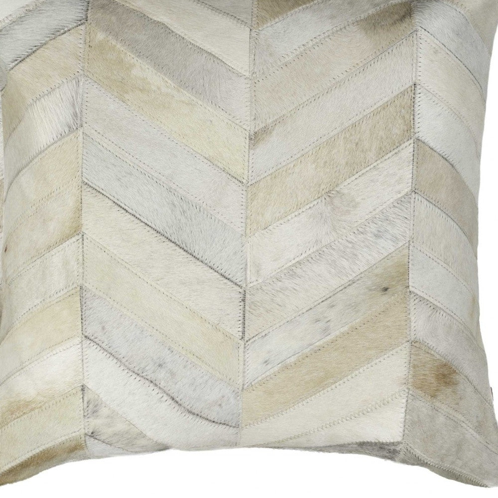 Set of Two Natural Cowhide Throw Pillow-Accent Throw Pillows-DECOROLALA