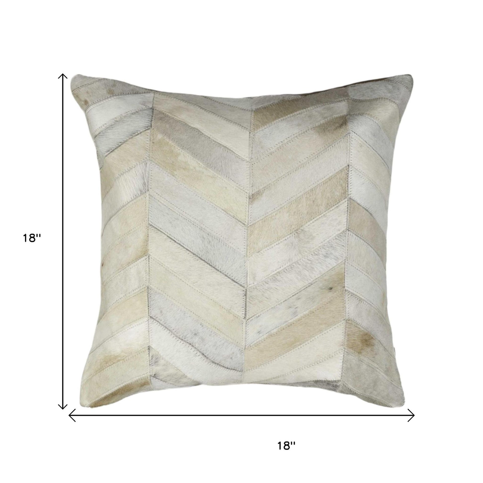 Set of Two Natural Cowhide Throw Pillow-Accent Throw Pillows-DECOROLALA
