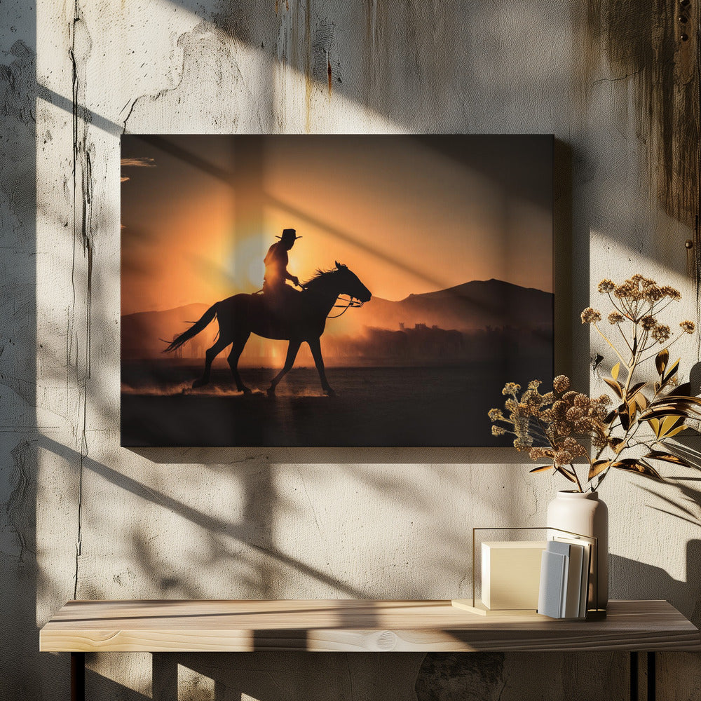 Shadow of rider-Artwork-canvas-DECOROLALA