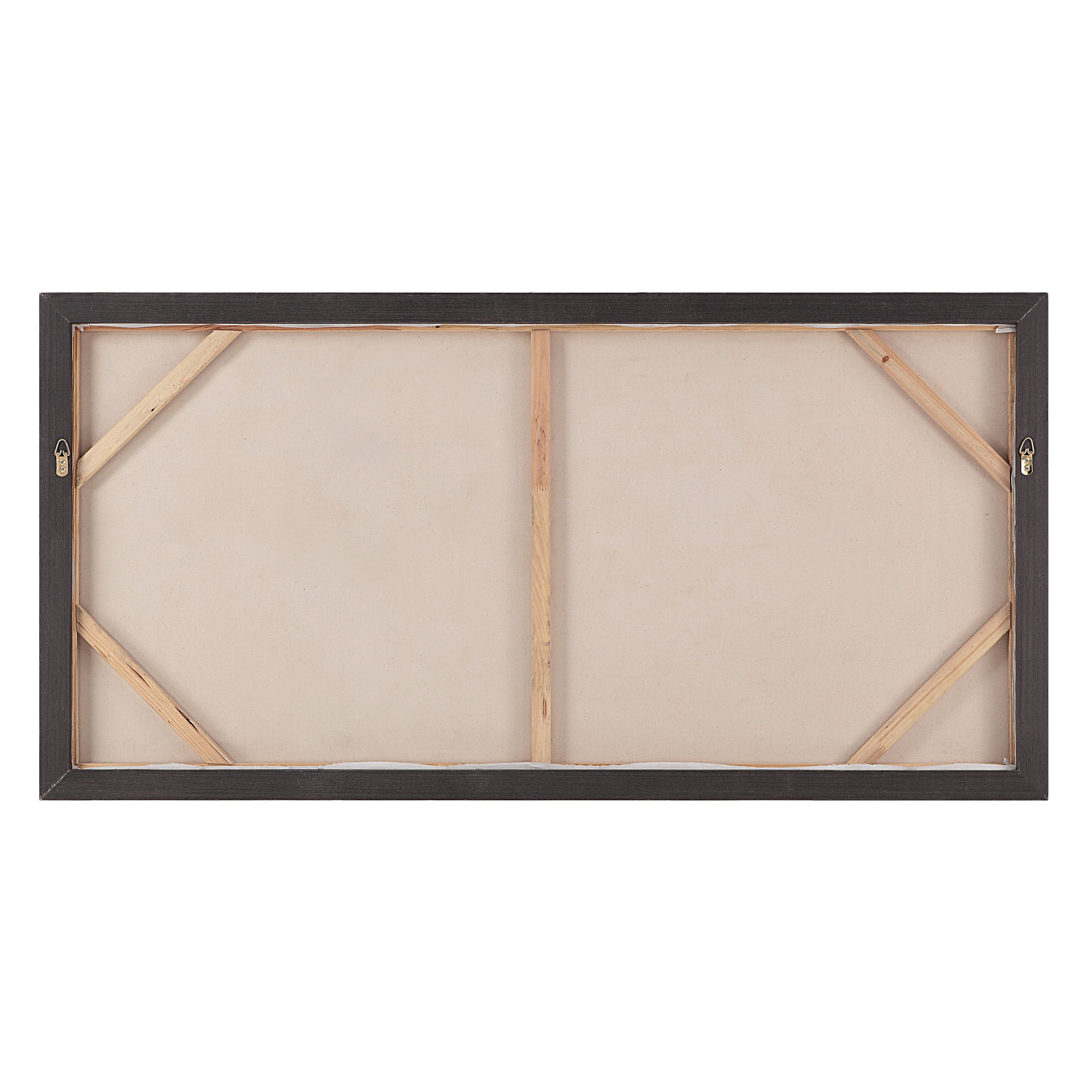 Shah 60" Wide Canvas Art with Wood Frame, Dark Grey-Canvas Art-DECOROLALA