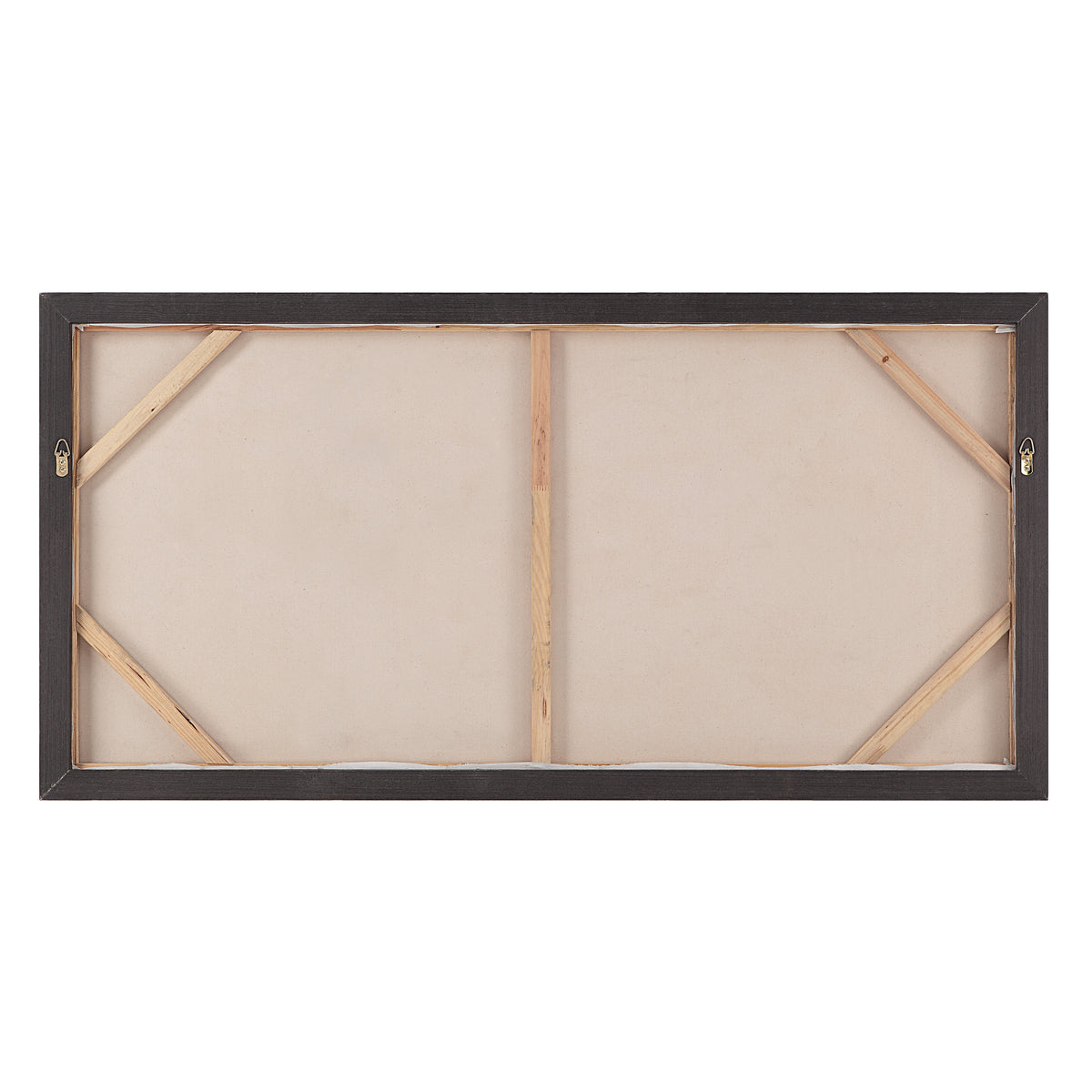 Shah 60" Wide Canvas Art with Wood Frame, Dark Grey-Canvas Prints-DECOROLALA