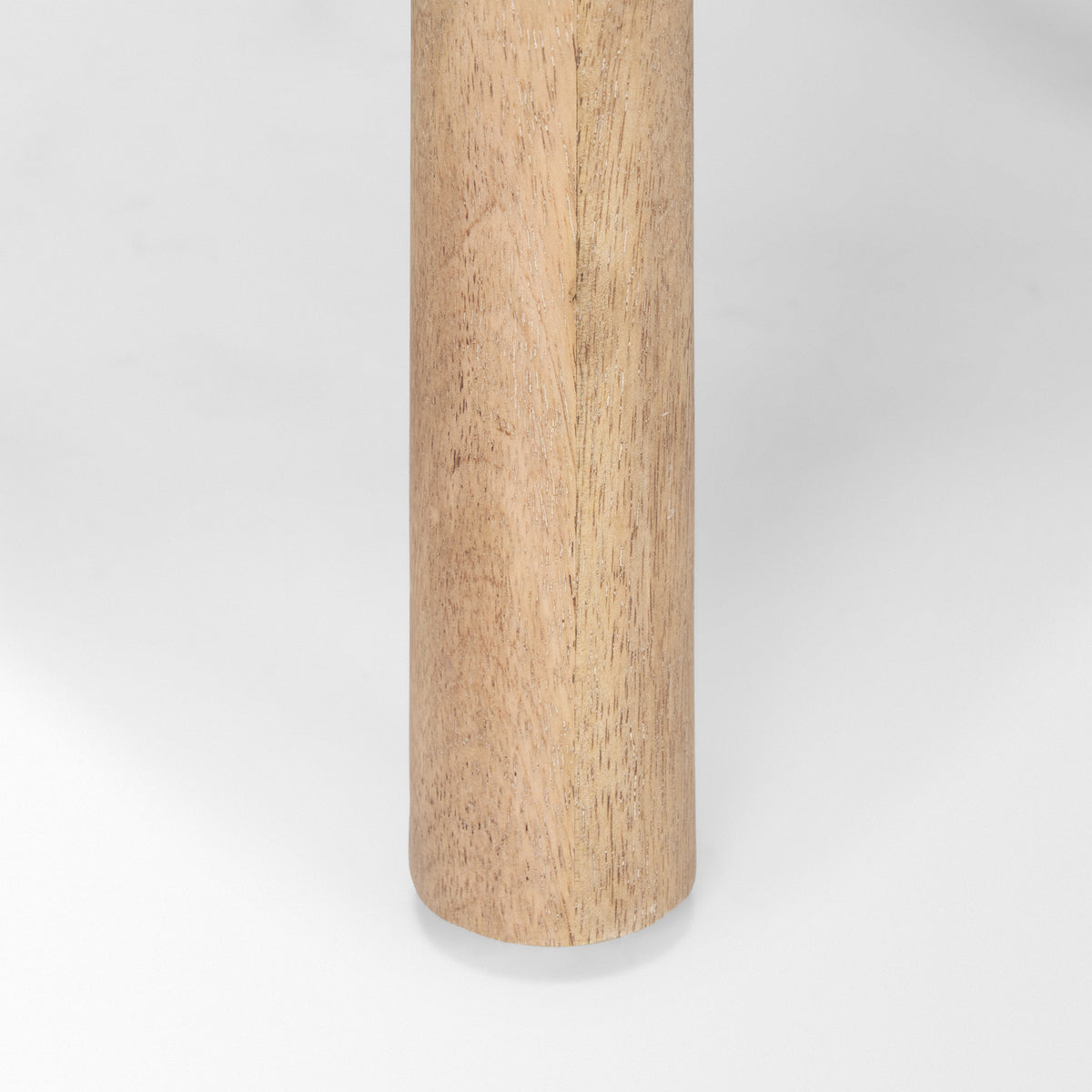 Shaiden Brown Wood w/ Cream Fabric Stool-Stools & Ottomans-DECOROLALA