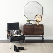 Shamir 15L x 15W Gold Geometric Metal Table Lamp-Table Lamps-DECOROLALA