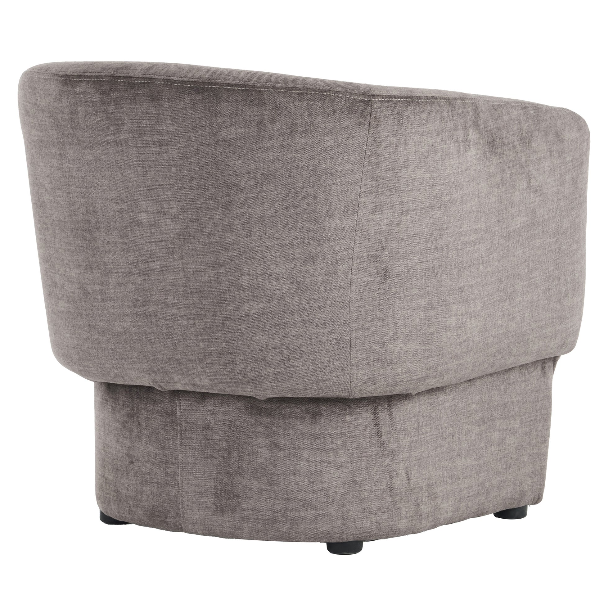 Sheri Accent Chair - Dark Taupe Velvet Oversized Armchair-DECOROLALA