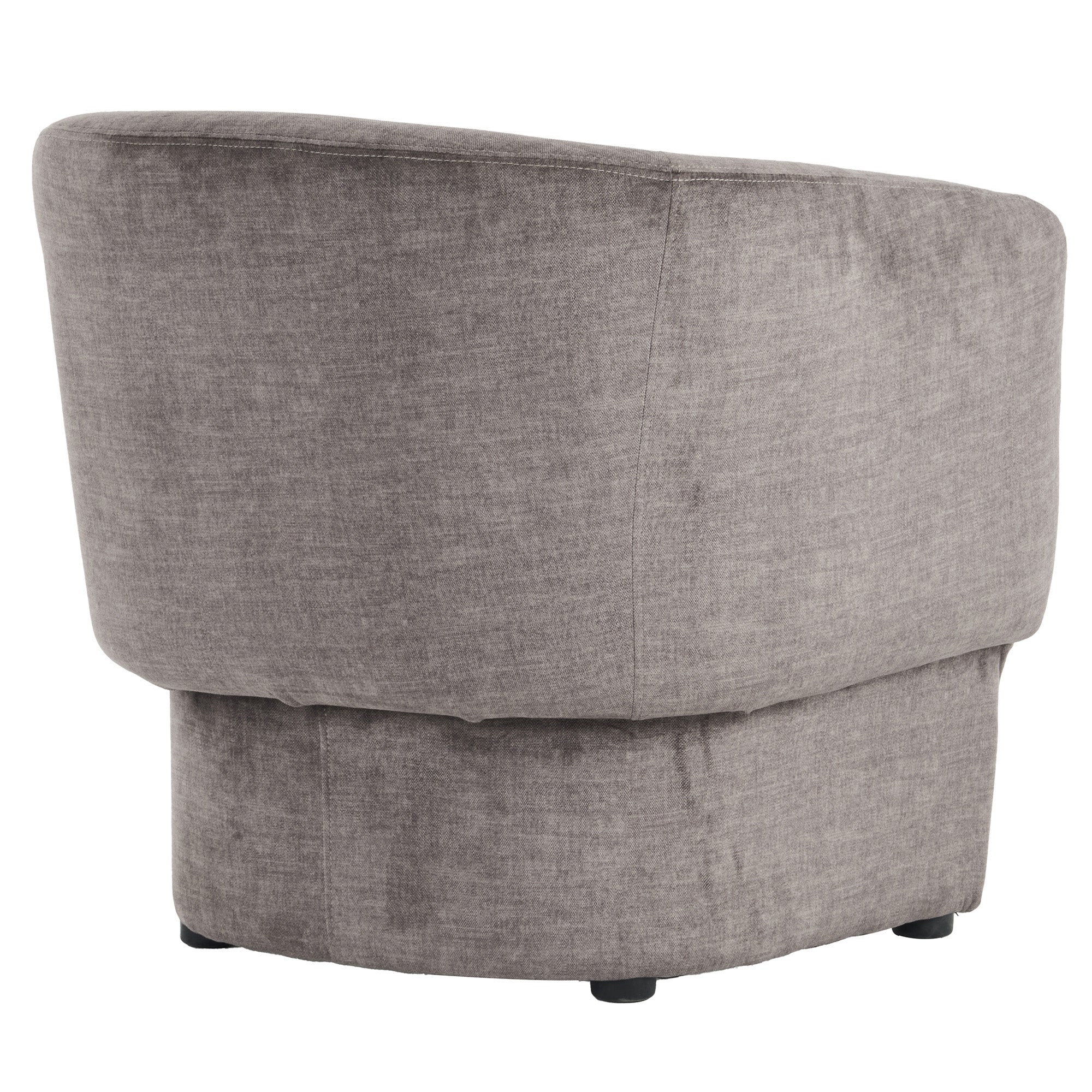 Sheri Accent Chair - Dark Taupe Velvet Oversized Armchair-DECOROLALA
