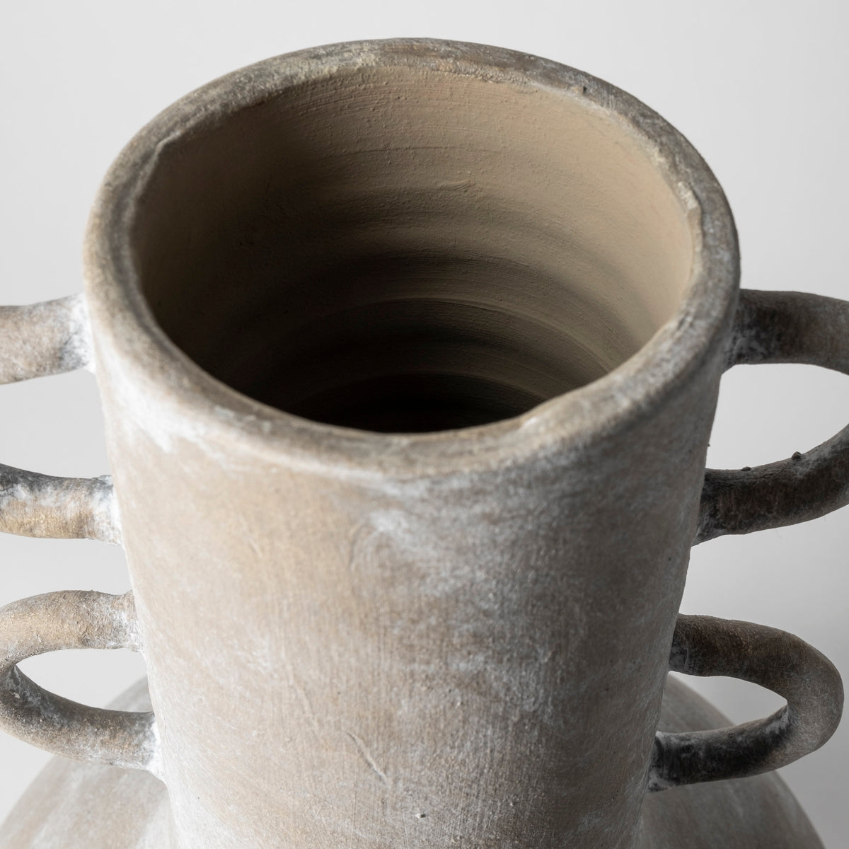 Sherry Rustic Brown Tall Neck Ceramic Vase-Vase-DECOROLALA