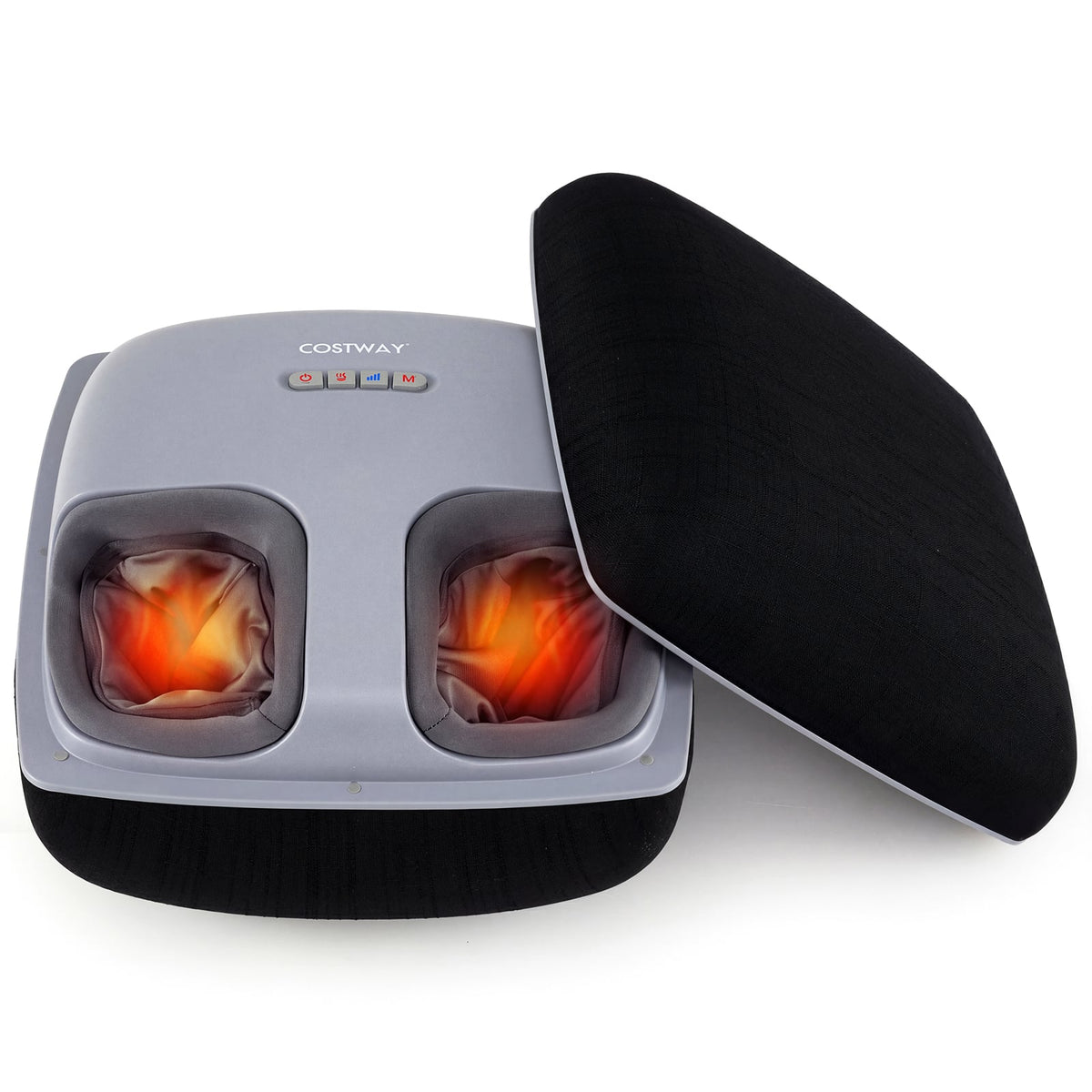 Shiatsu Foot Massager with 3-Level Deep Kneading and Air Compression-Black-Foot Massager-DECOROLALA