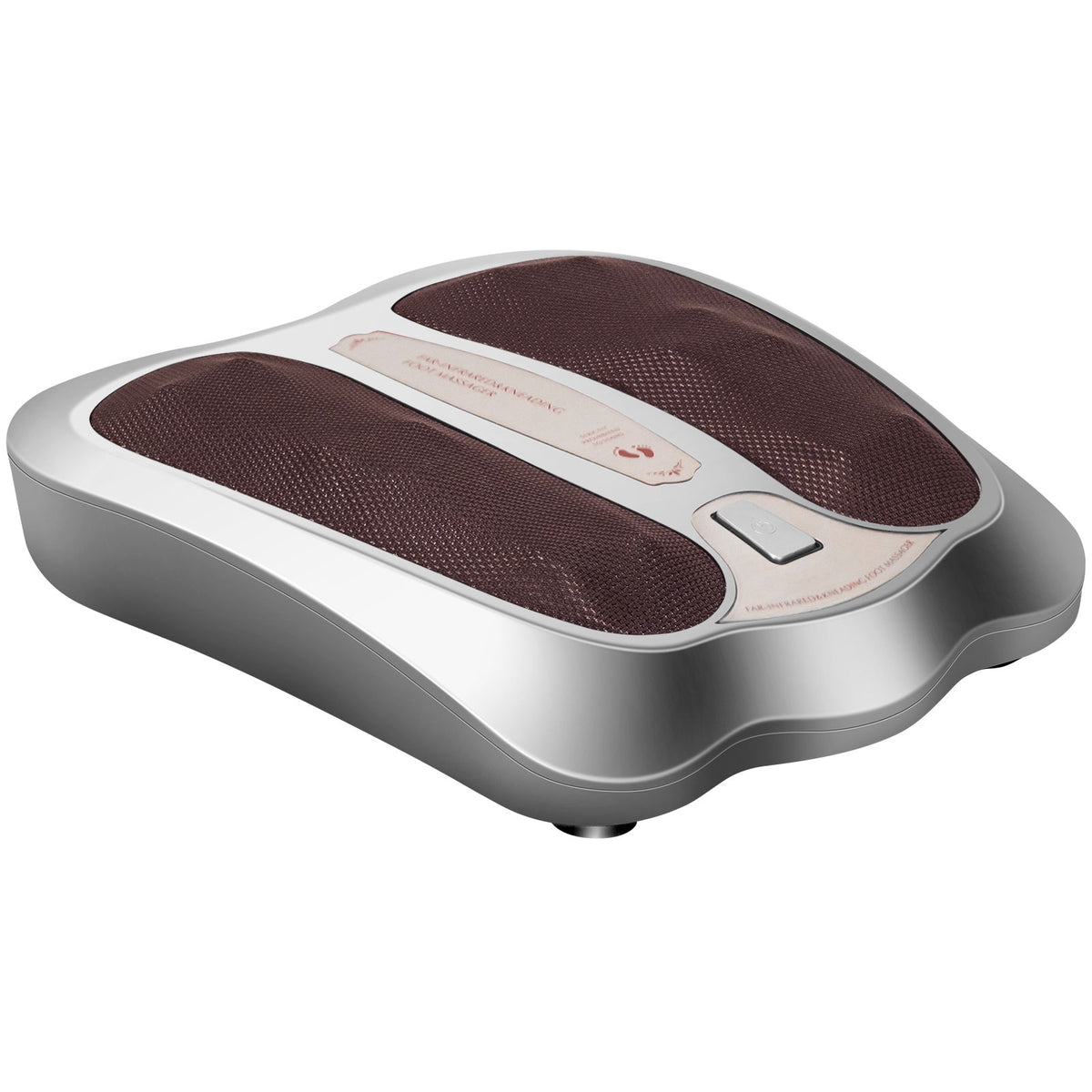 Shiatsu Heated Electric Kneading Foot and Back Massager-Silver-Foot Massagers-DECOROLALA
