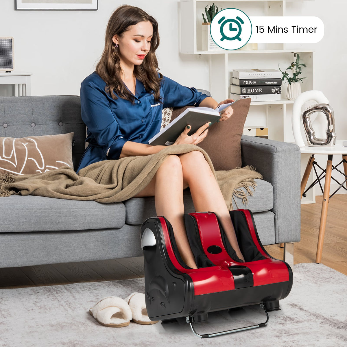 Shiatsu Kneading Rolling Vibration Heating Foot Massager-Foot Massager-DECOROLALA